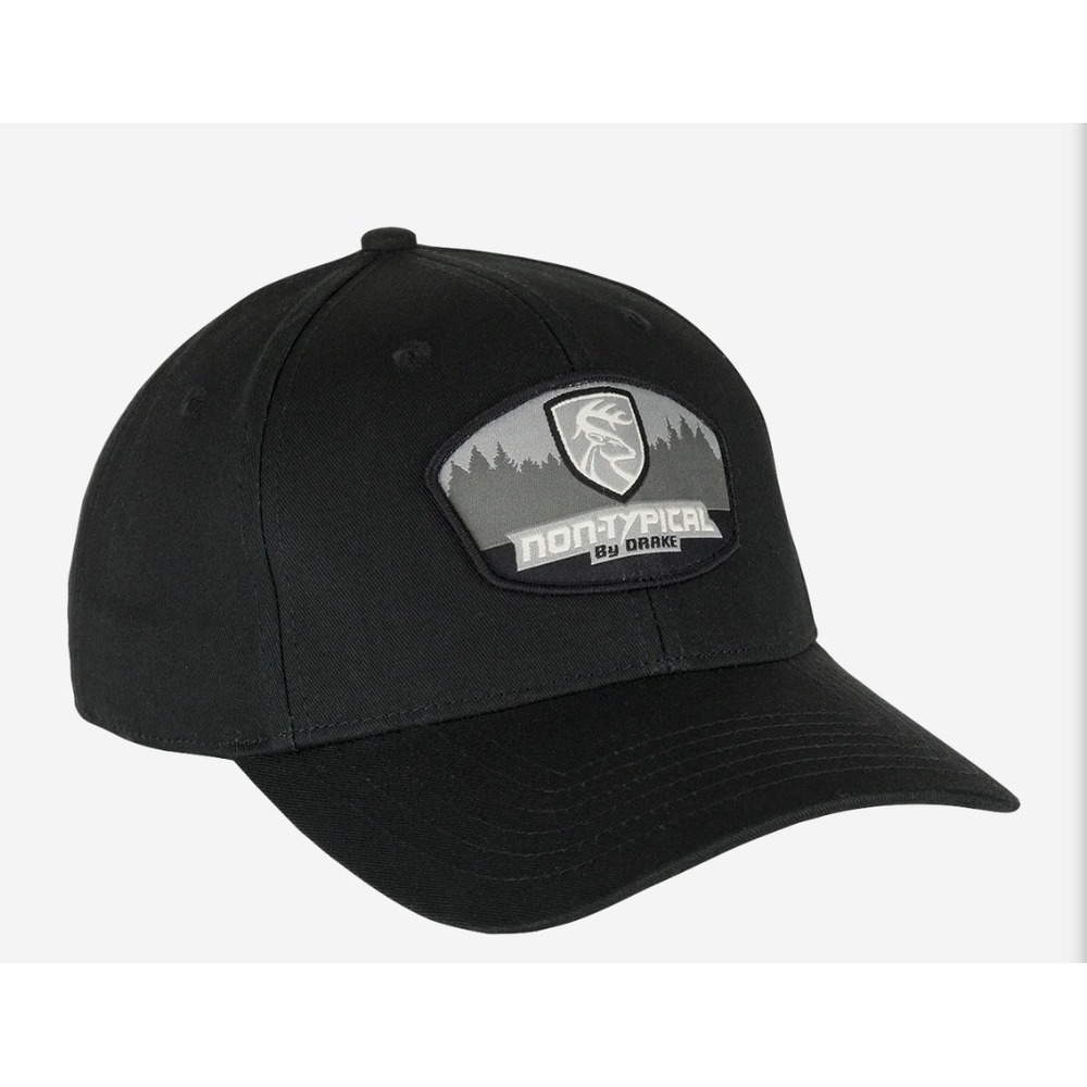 Drake Waterfowl Non‎ Typical Black Winter Back Hat Trucker Ball Cap Deer Hunting